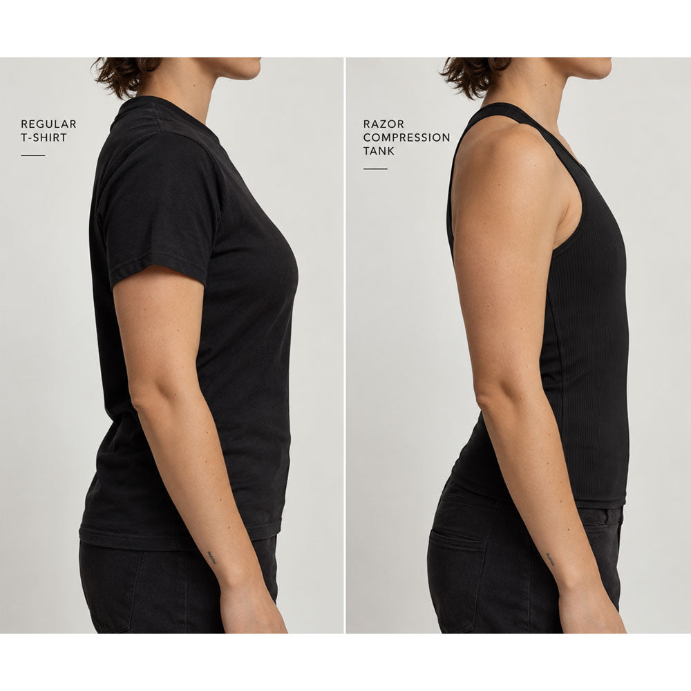 Rodeoh Razor Ribbed Compression Tank